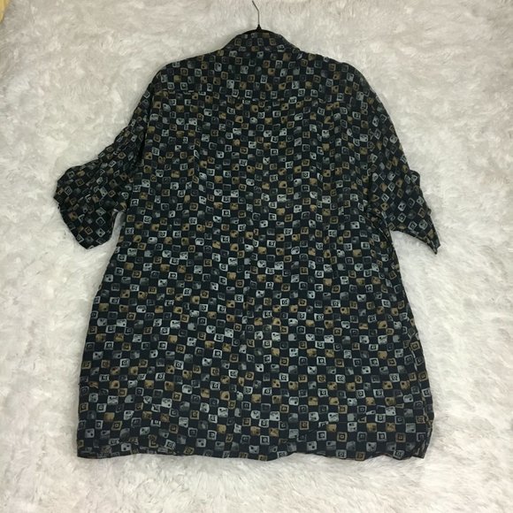 Casa Moda Square Printed Button Down Shirt Men's Size XL - Picture 7 of 8
